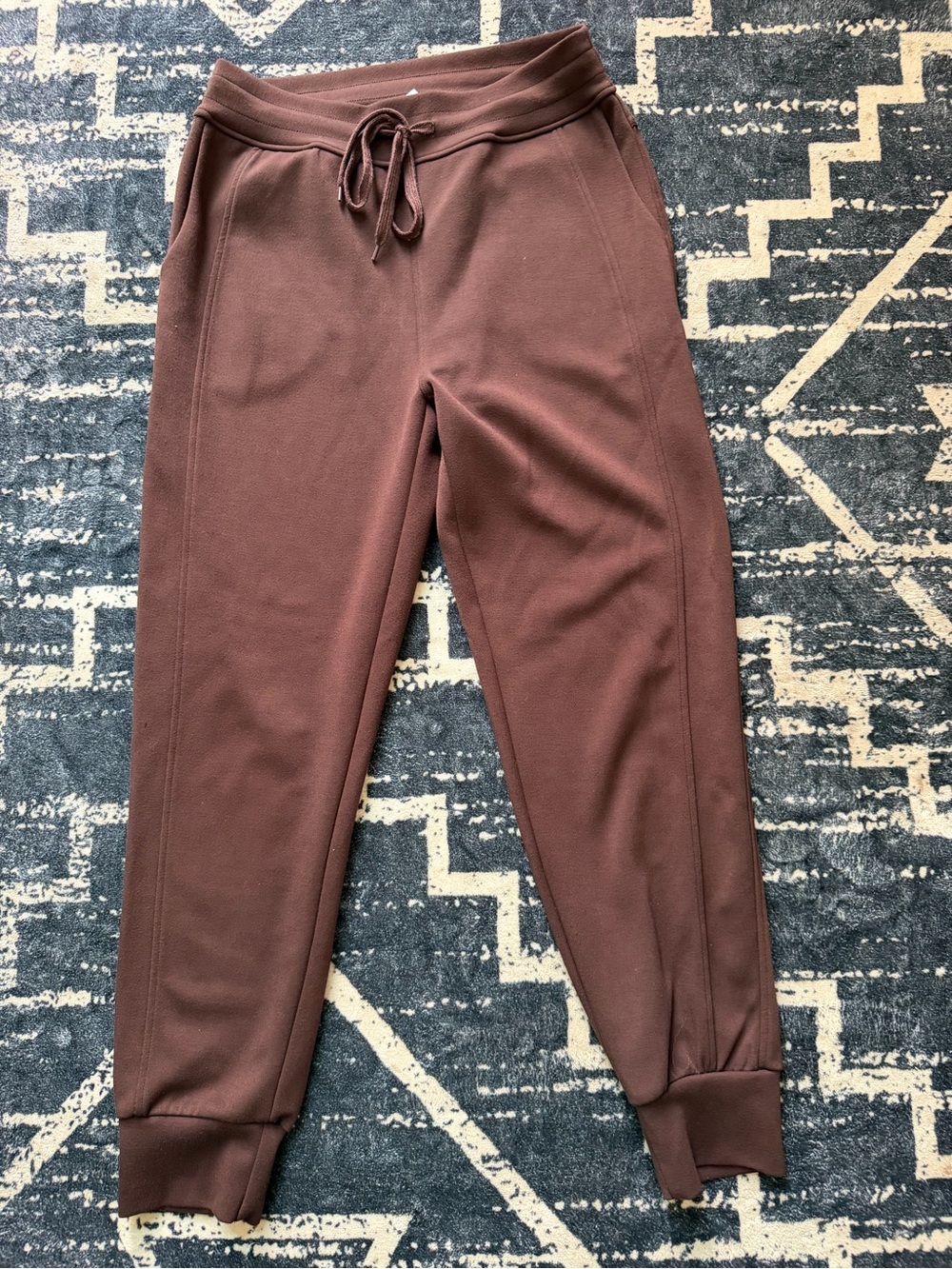 Chocolate Brown Super Soft Lounge Joggers Drawstring Size Small